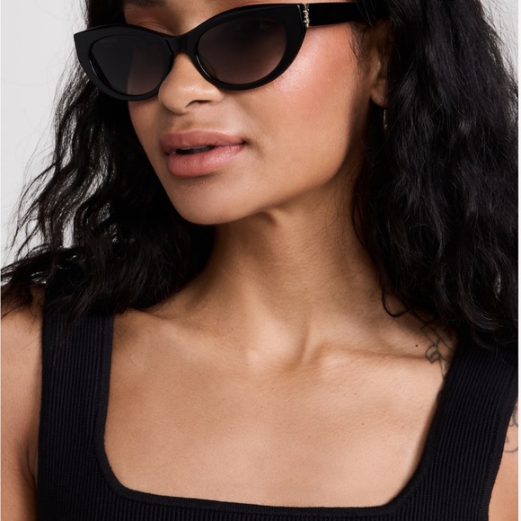 Saint Laurent Black Cat-Eye SL M115  Sunglasses, NWOT - Picture 2 of 12